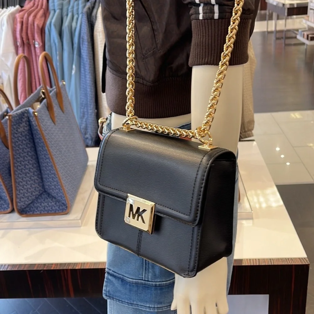 MICHAEL KORS SONIA SMALL SHOULDER XBODY BLACK COLOR
